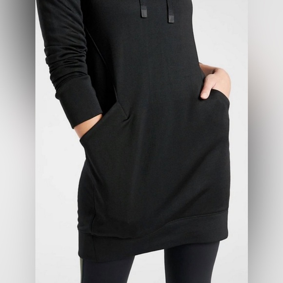 Athleta Triumph Luxe Shine Hoodie Dress-Small NWT - Picture 4 of 13